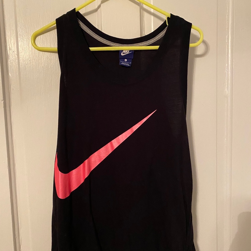 Nike Pink Swoosh Tank Top